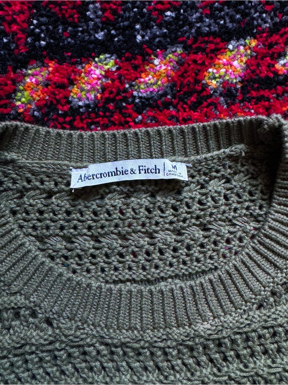 Abercrombie 100% Cotton Stitch Sweater - Picture 6 of 7